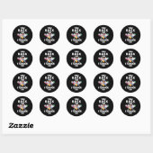 Grappige Pool Billards speler Billiard Je Rack 'em Ronde Sticker (Vel)