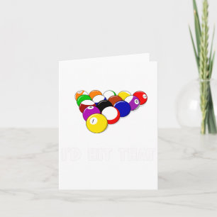 Grappige pool citaat is hit dat biljart speler Chr Kaart