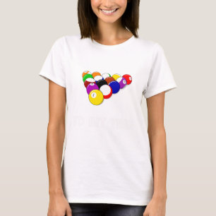 Grappige pool citaat is hit dat biljart speler Chr T-shirt