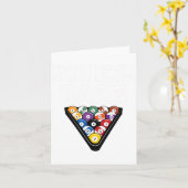 Grappige Pool Payer Gifts Mooie Rack Shirt Art-poo Kaart (Gele Bloem)