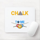 Grappige Pool Player 8-ball Billard Lover Chalk Di Muismat (Met muis)