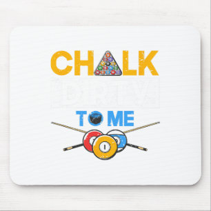 Grappige Pool Player 8-ball Billard Lover Chalk Di Muismat