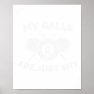 Grappige pool player meme voor snooker - Waarom ik Poster