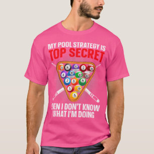 Grappige Pool Speler 8 Ball Biljart Lover T-shirt
