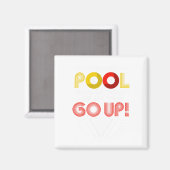 Grappige pool speler biljart magneet (Voorkant / Achterkant)