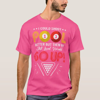 Grappige pool speler biljart t-shirt