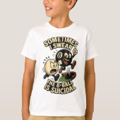 Grappige Pool Speler Dad Joke Gifts Suïcidale 8-ll T-shirt (Voorkant)