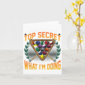 Grappige pool strategie grap weet niet wat ik doe kaart (Gele Bloem)