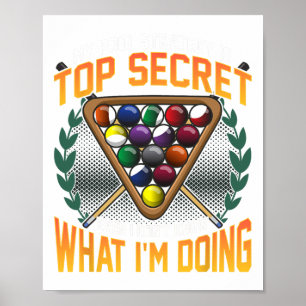 Grappige pool strategie grap weet niet wat ik doe  poster