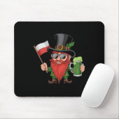 Grappige Poolse St. Patrick's Day Polen Vlag Muismat (Met muis)