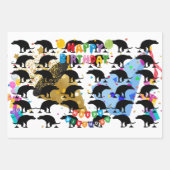 Grappige Pooping Dog Verjaardag Inpakpapier Vel (Voorkant 2)