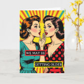 Grappige Pop Art verjaardag voor vriend Kaart (Gele Bloem)