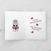 Grappige Popcorn-grap | Flirterige koppels Kaart (Binnen)