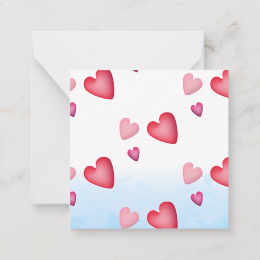 Grappige Popcorn Liefde Notitiekaartje (Achterkant)