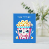 Grappige Popcorn Lovers tekst toevoegen Briefkaart (Staand voorkant)