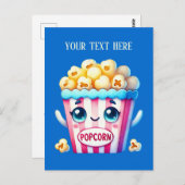 Grappige Popcorn Lovers tekst toevoegen Briefkaart (Voorkant / Achterkant)