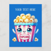 Grappige Popcorn Lovers tekst toevoegen Briefkaart (Voorkant)