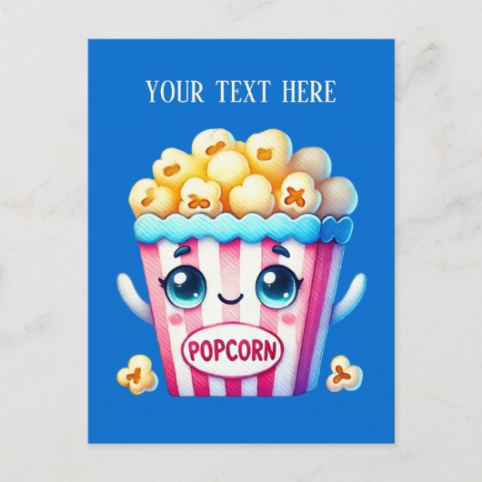 Grappige Popcorn Lovers tekst toevoegen Briefkaart (Voorkant)