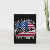 Grappige Poppa Als Een Opa Alleen Cooler Ons Ameri Kaart (Voorkant)