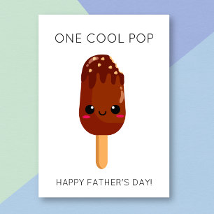 Grappige Popsicle Cool Pop Vaderdag Kaart