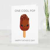 Grappige Popsicle Cool Pop Vaderdag Kaart (Voorkant)
