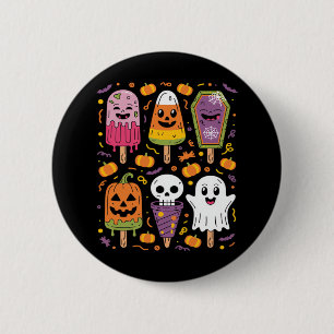 Grappige Popsicle Zomer Horror Halloween Ice Cream Ronde Button 5,7 Cm