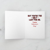 Grappige "Populaire" Retro Valentijnsdag Feestdagen Kaart (Binnen)