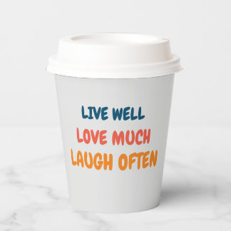 grappige positieve quote inspirerende liefdesleven papieren bekers