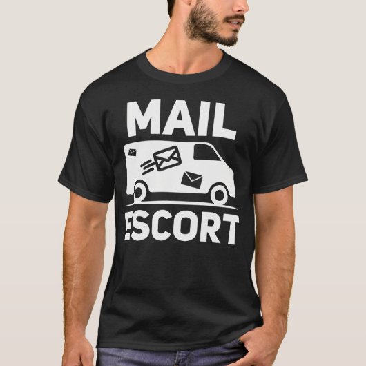 Grappige Post Begeleider Postbode Postkantoor T-shirt (Voorkant)