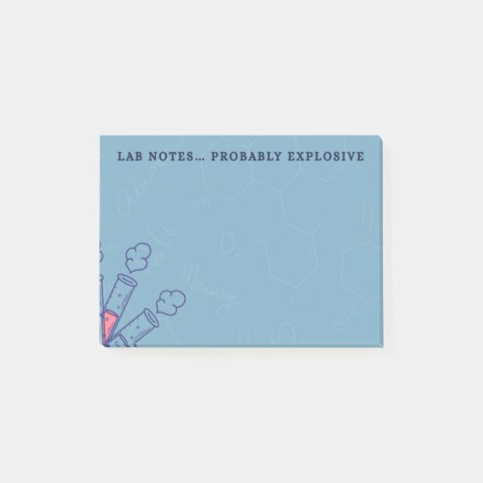Grappige Post-Its voor scheikundelaboratorium Post-it® Notes (Voorkant)