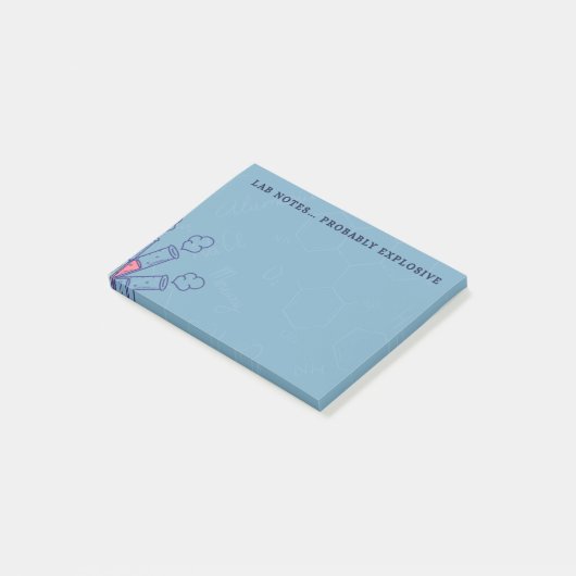 Grappige Post-Its voor scheikundelaboratorium Post-it® Notes (Schuin)