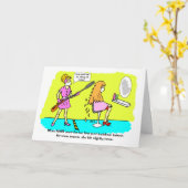 Grappige post lockdown verwarrende kapsels vrouwen kaart (Gele Bloem)