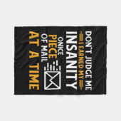 Grappige postbeambte postkoerier offerte fleece deken (Voorkant (Horizontaal))