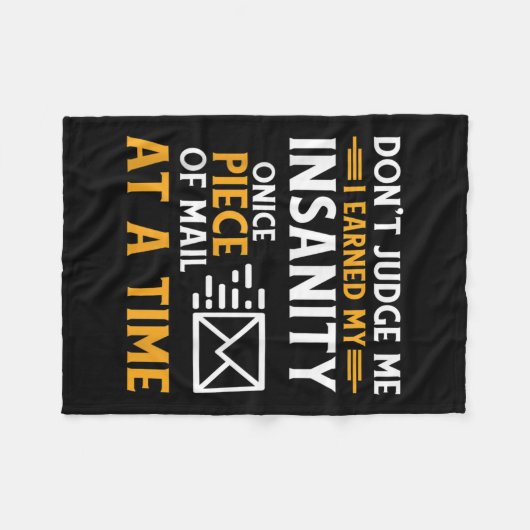 Grappige postbeambte postkoerier offerte fleece deken (Voorkant (Horizontaal))