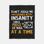 Grappige postbeambte postkoerier offerte fleece deken (Voorkant)