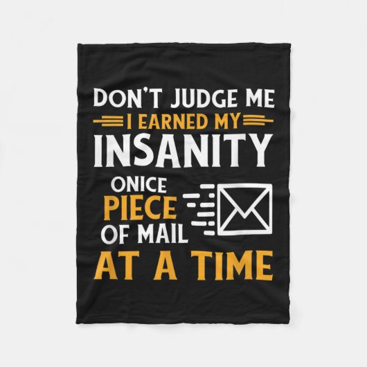 Grappige postbeambte postkoerier offerte fleece deken (Voorkant)