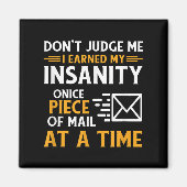 Grappige postbeambte postkoerier offerte magneet (Voorkant)