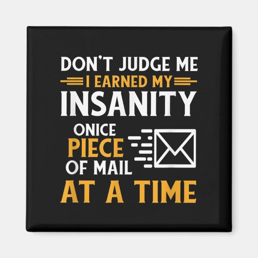 Grappige postbeambte postkoerier offerte magneet (Voorkant)