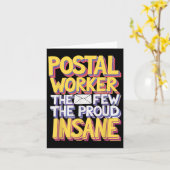 Grappige postbeambte Quote meme ontwerp Kaart (Gele Bloem)