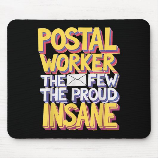 Grappige postbeambte Quote meme ontwerp Muismat (Voorkant)