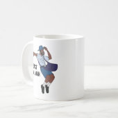 Grappige Postbode Dansende Postbode Waardering Koffiemok (Voorkant links)