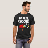 Grappige postbode postbeambte grap t-shirt (Voorkant volledig)