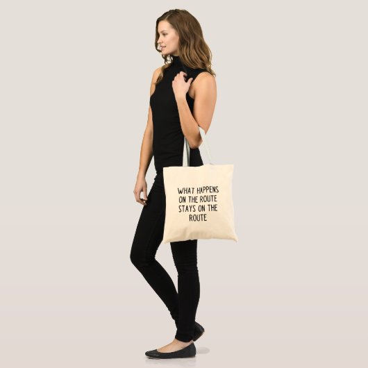 Grappige Postbode Slogan Tote Bag (Voorkant (model))