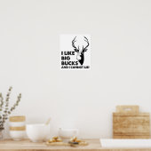 Grappige Poster Grote Bucks (Keuken)