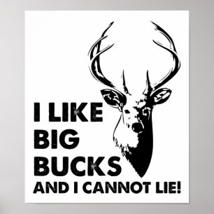Grappige Poster Grote Bucks