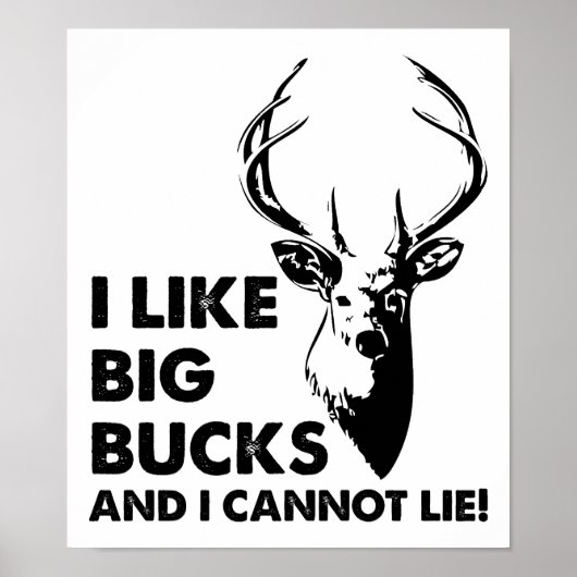 Grappige Poster Grote Bucks (Voorkant)