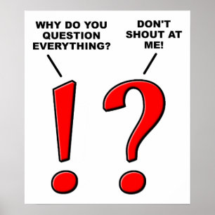 Grappige Poster Met Leestekens