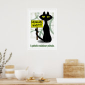 Grappige poster met slechte boogie - Mensen. Waaro (Keuken)