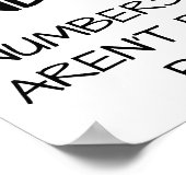 Grappige Poster Oneven Getallen (Hoek)