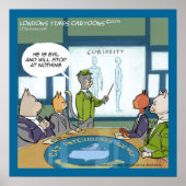 Grappige Poster Over De Natuurlijke Vijand Van Kat (Voorkant)